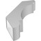 Ekena Millwork 5 1/2-in. W x 24-in. D x 36-in. H Olympic Architectural Grade PVC Knee Brace BRCP055X24X36OLY - alternate 3
